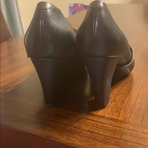 Black Peep Toe Pump